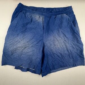 Lululemon Pace Breaker Shorts Athletic Mens 32 Blue Space Dye 7 Inseam